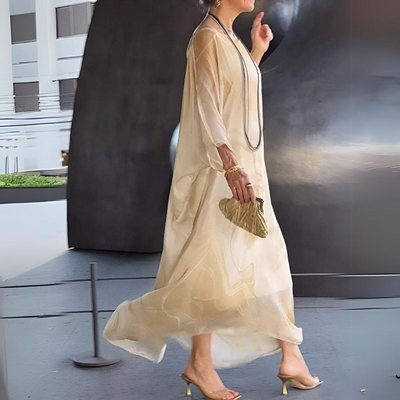 Giulia™ - Elegancka sukienka z jedwabnego szyfonu