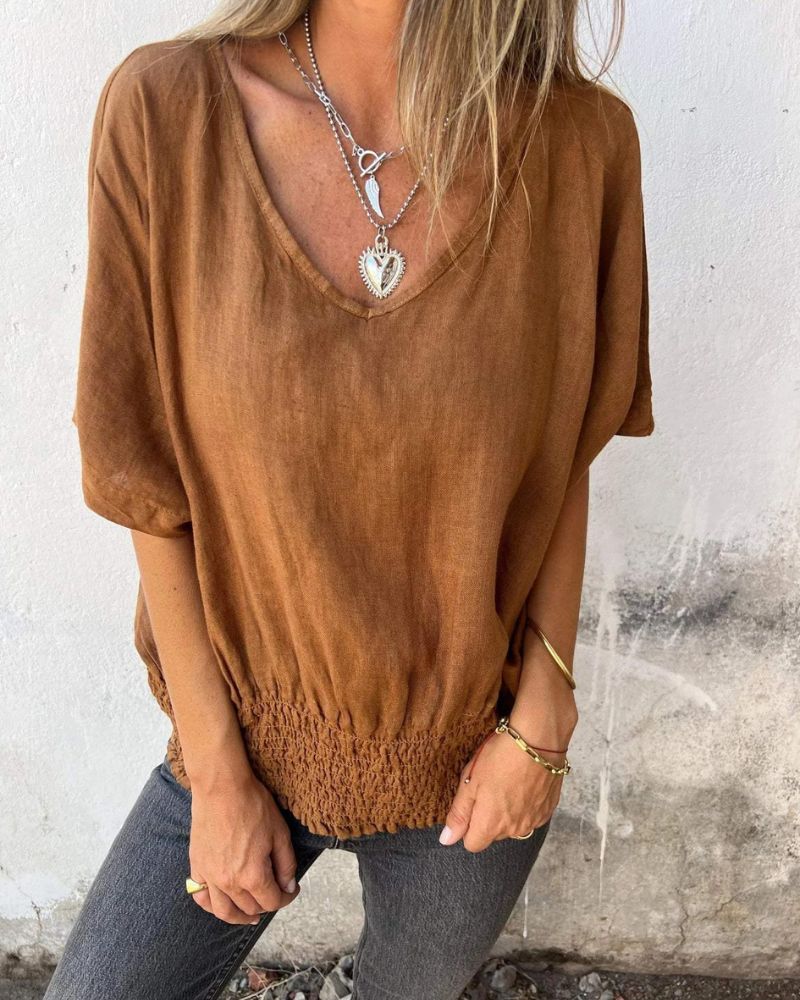 JENNY™ - Zrelaksowany letni top