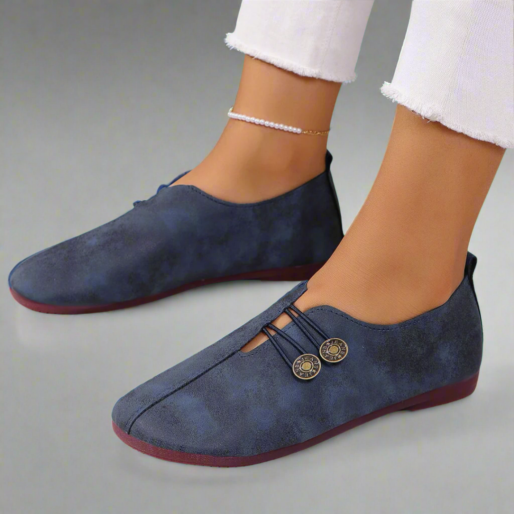 Kreszentia | Zamszowe loafersy Premium z koziej skóry