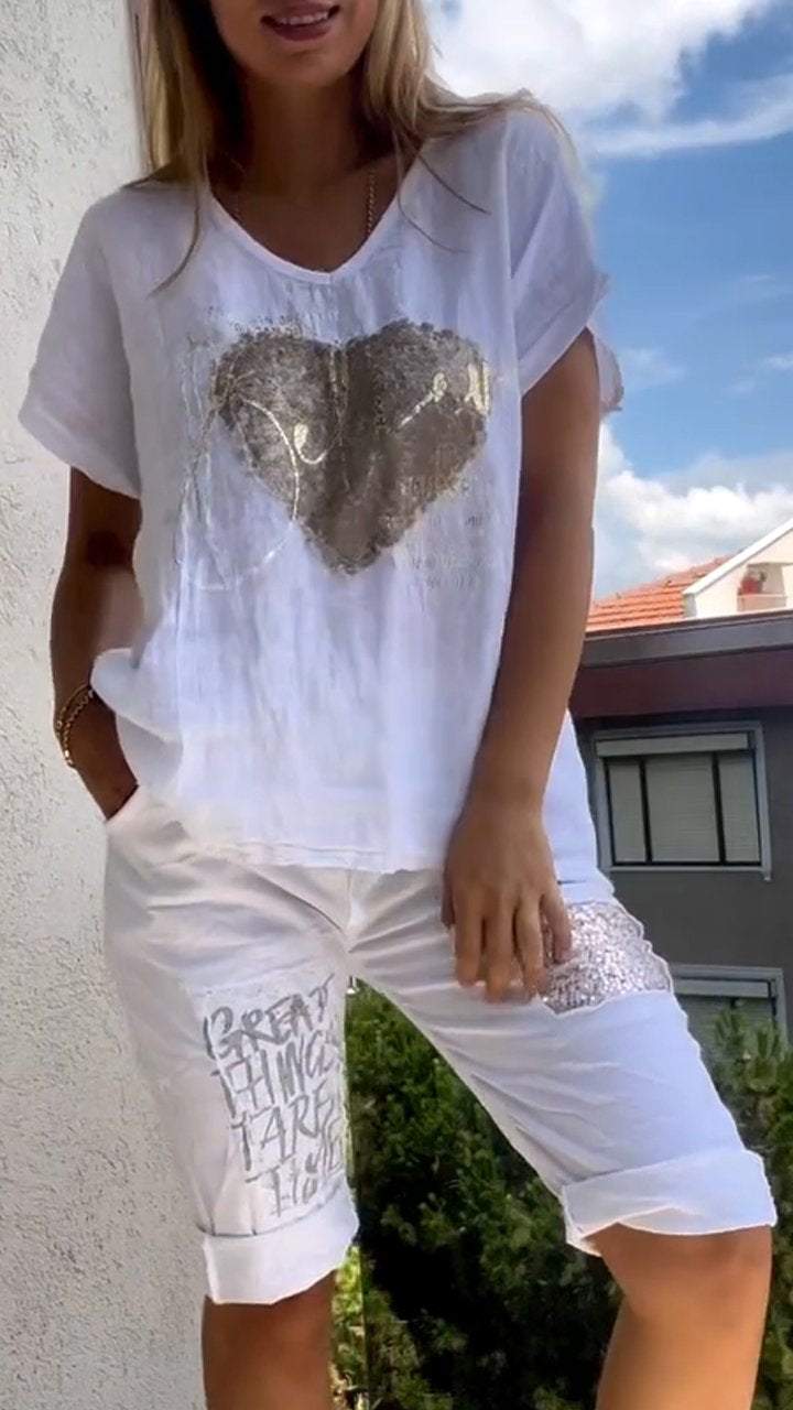 Aya - Casualowy dwuczęściowy garnitur