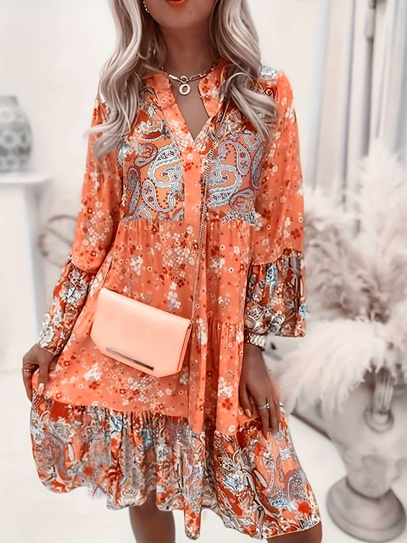 Ashley™ - Sukienka Boho w Wzór