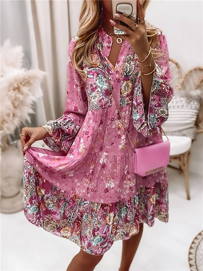Ashley™ - Sukienka Boho w Wzór
