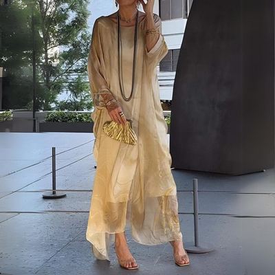 Giulia™ - Elegancka sukienka z jedwabnego szyfonu