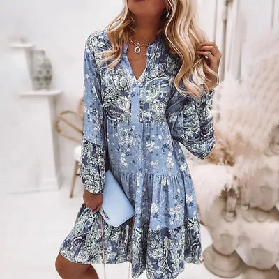 Ashley™ - Sukienka Boho w Wzór