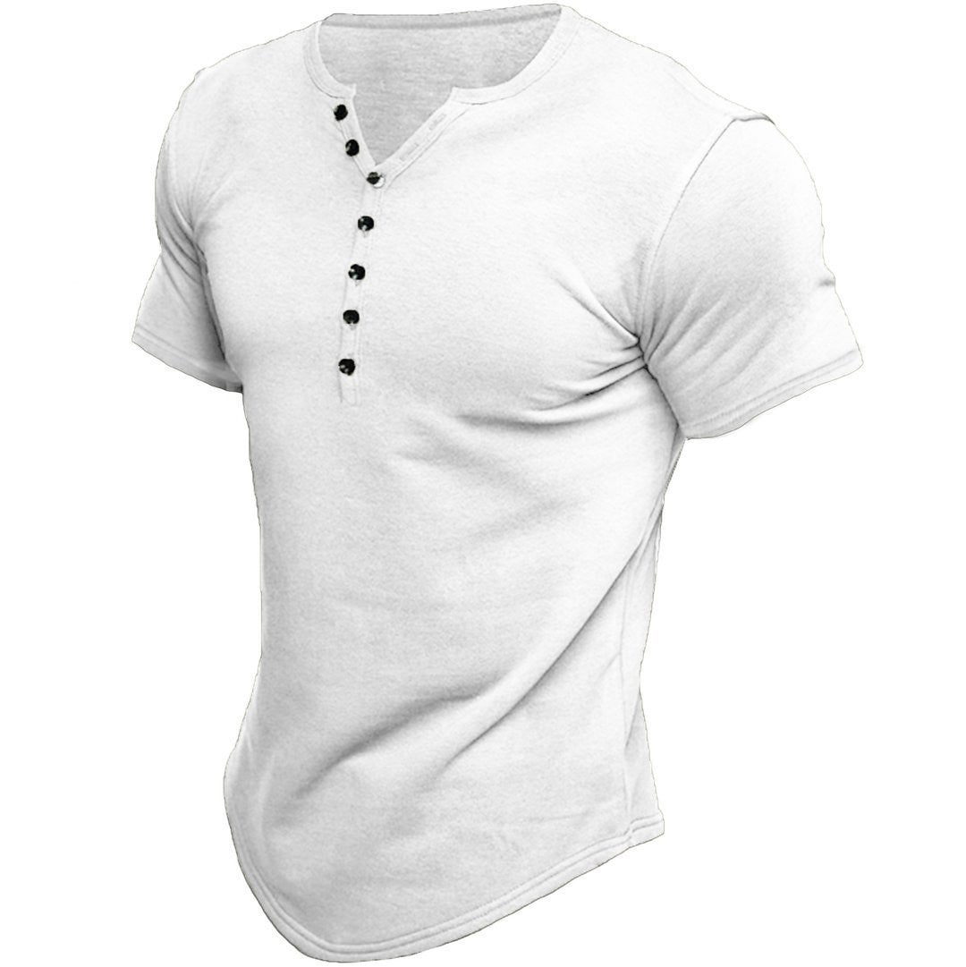 Kramer | Koszulka henley z krótkim rękawem
