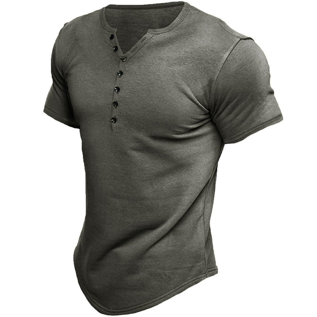 Kramer | Koszulka henley z krótkim rękawem
