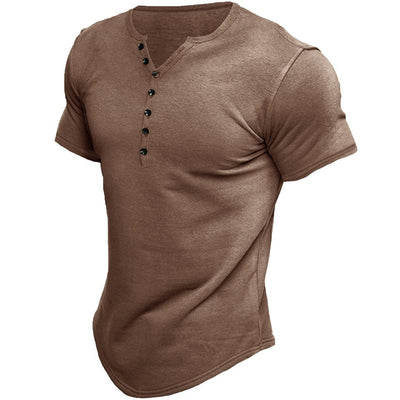 Kramer | Koszulka henley z krótkim rękawem
