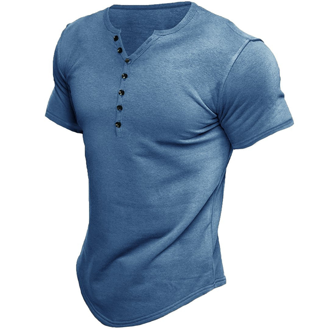 Kramer | Koszulka henley z krótkim rękawem