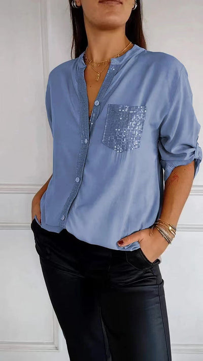Elaine™ - Szykowny top w stylu glamour
