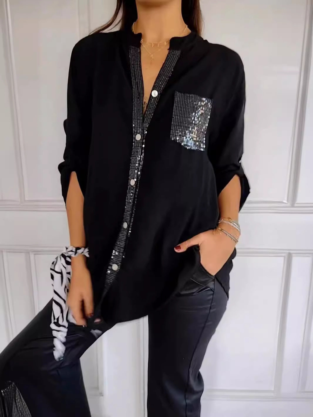 Elaine™ - Szykowny top w stylu glamour
