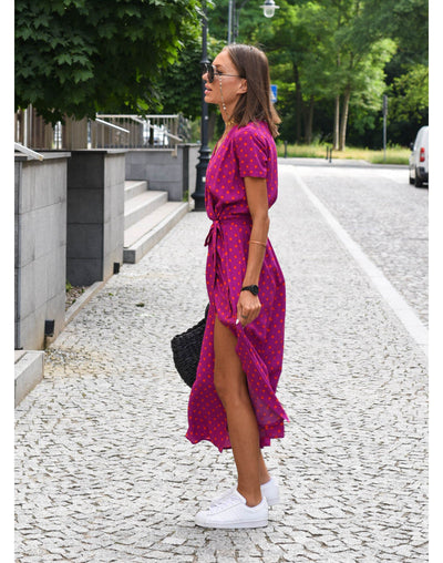 Evie™ - Stylowa sukienka z dekoltem w szpic