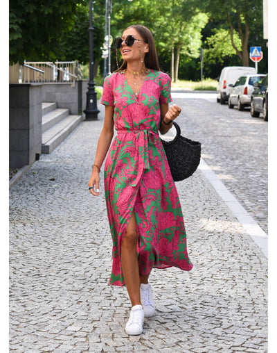 Evie™ - Stylowa sukienka z dekoltem w szpic