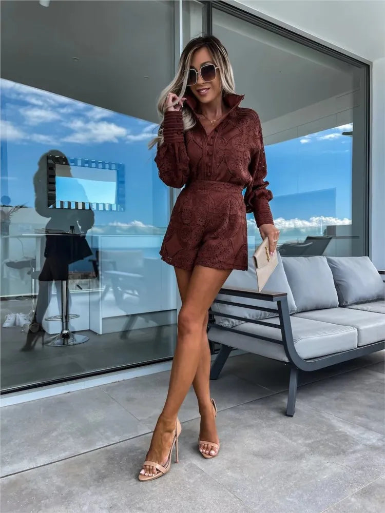 Lesley™ - Elegancki koronkowy zestaw
