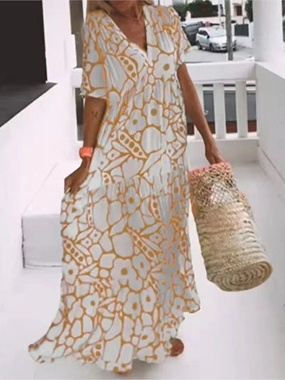 Rayna - Boho długa letnia sukienka dla kobiet