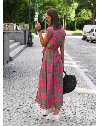 Evie™ - Stylowa sukienka z dekoltem w szpic
