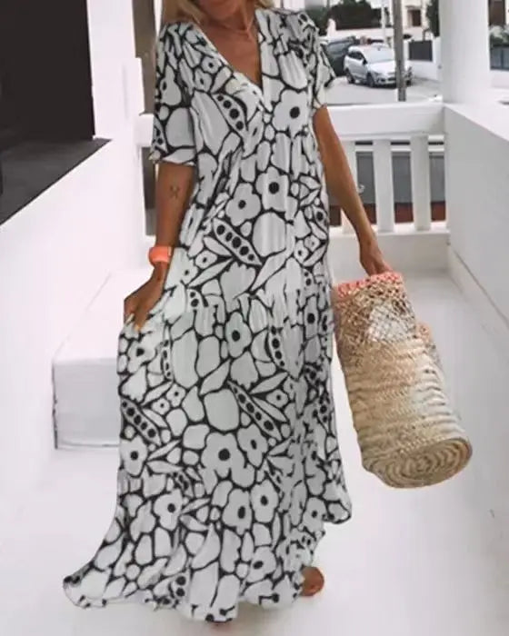 Rayna - Boho długa letnia sukienka dla kobiet