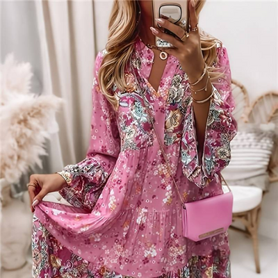 Ashley™ - Sukienka Boho w Wzór