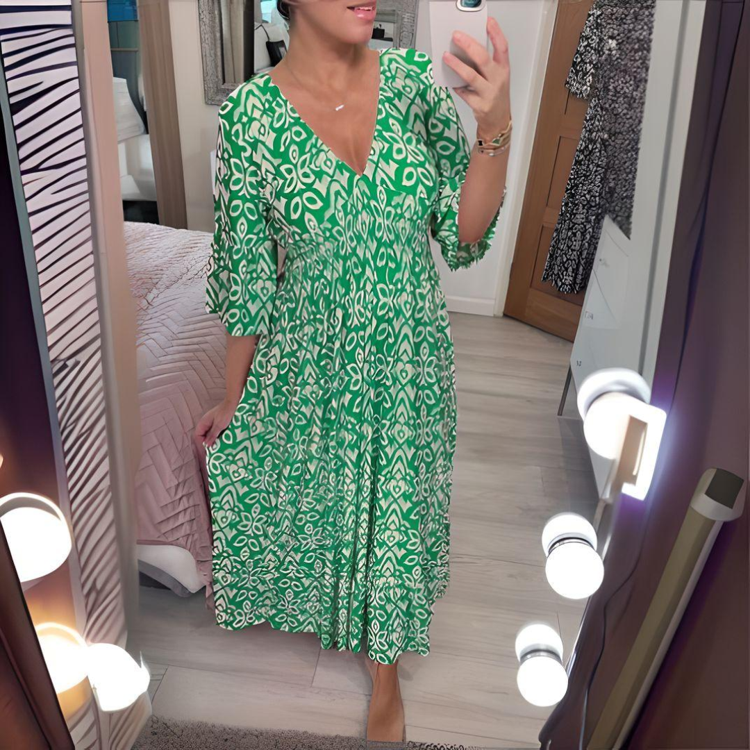 Isabella™ - Sukienka z nadrukiem boho