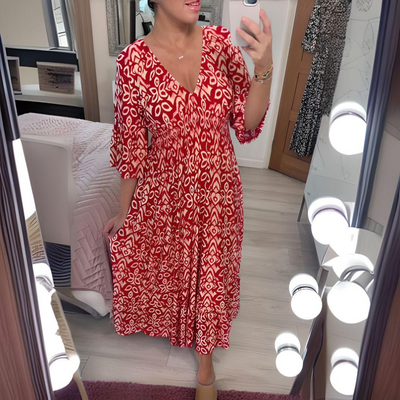 Isabella™ - Sukienka z nadrukiem boho
