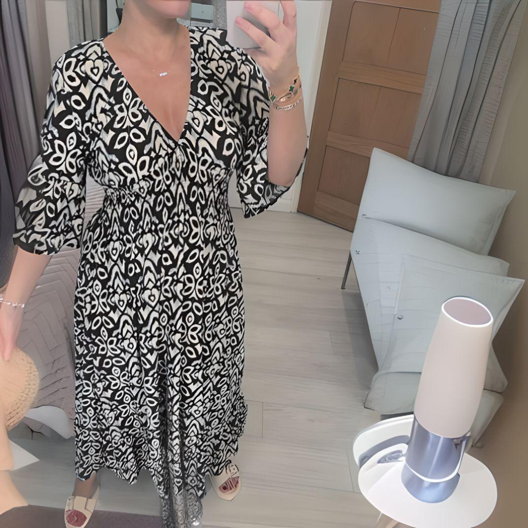 Isabella™ - Sukienka z nadrukiem boho