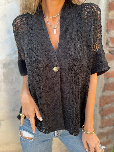 Ivonie™ - Elegancki teksturowany top