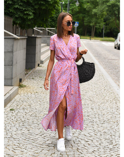 Evie™ - Stylowa sukienka z dekoltem w szpic