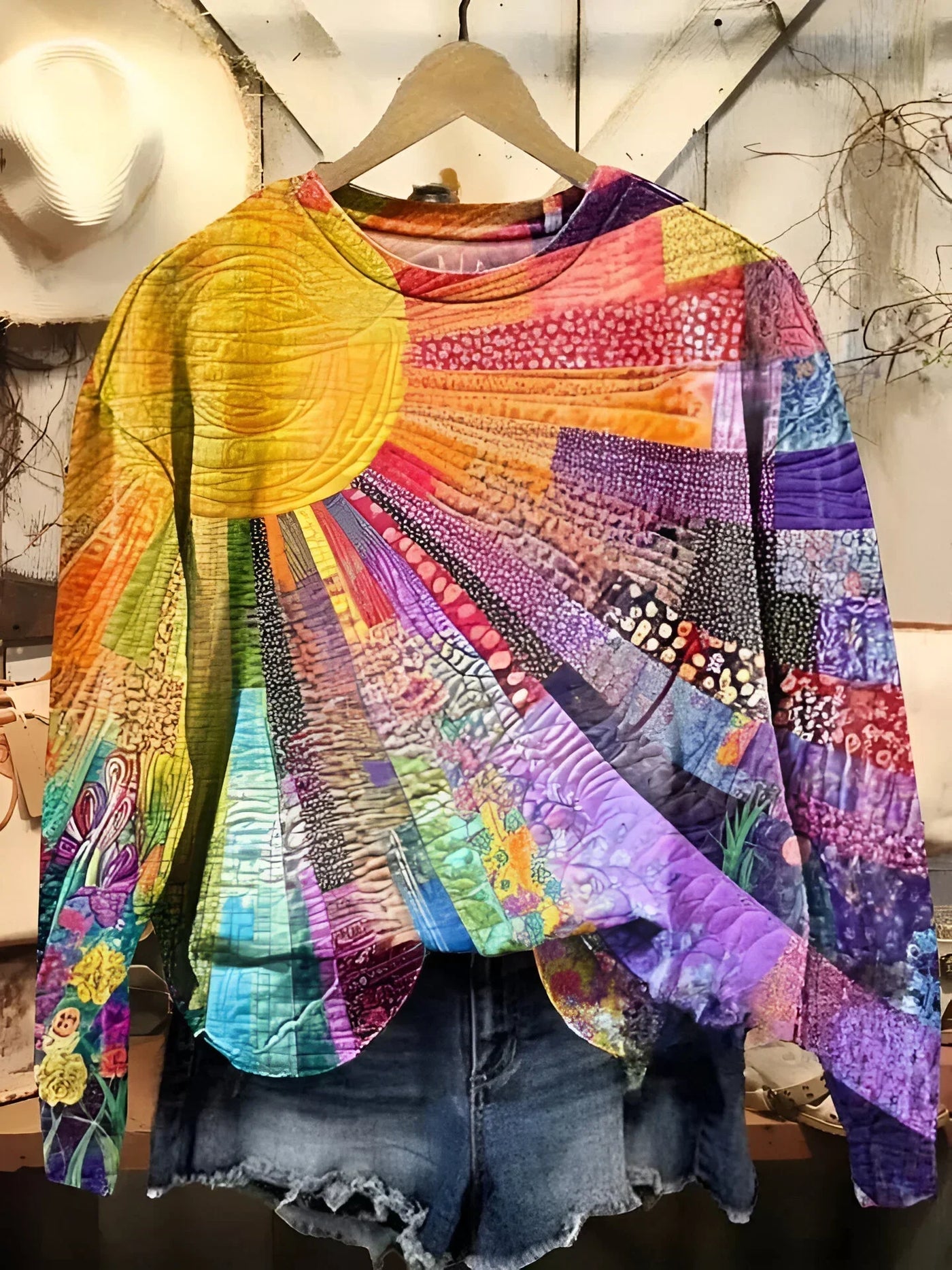 Quirine - Kolorowy sweter z kolekcji słonecznej