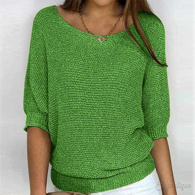 Eunice™ - Zrelaksowany dzianinowy top
