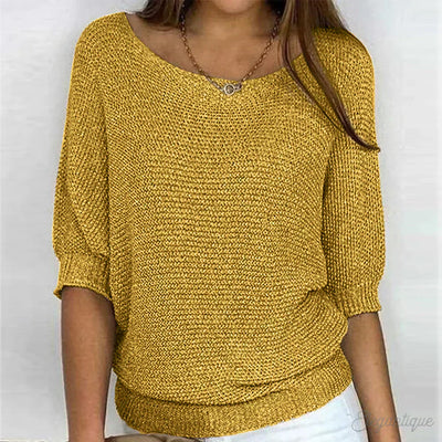 Eunice™ - Zrelaksowany dzianinowy top