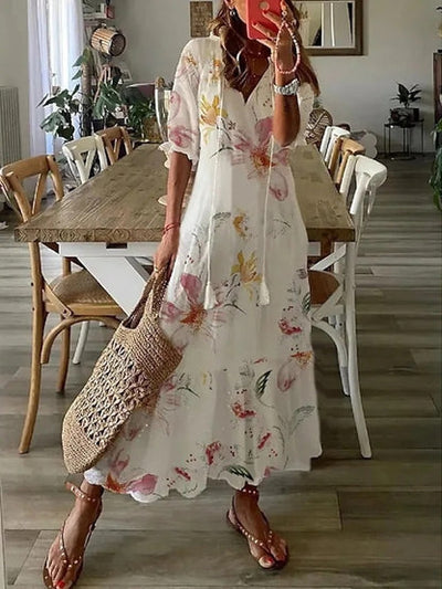 Dianna™ - Sukienka Boho zakrywająca brzuch